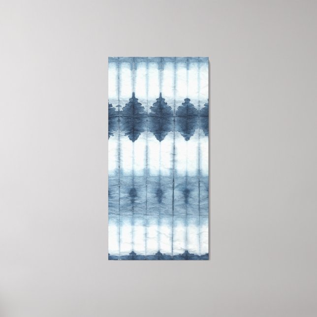 Shibori Indigio Print Leinwanddruck (Vorderseite)