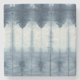 Shibori Indigio Print Steinuntersetzer