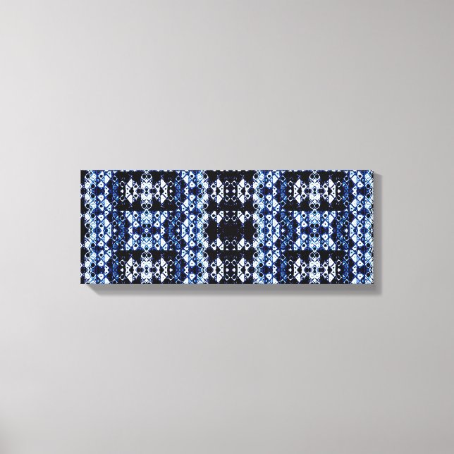 Shibori Inspiriert Abstrakt Art Canvas Print Leinwanddruck (Vorderseite)