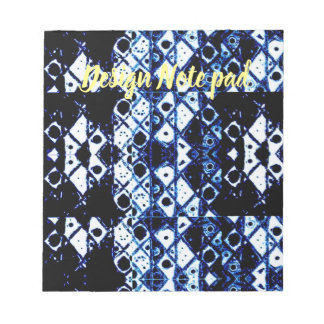 Shibori inspirierte Entwurfsanmerkungsauflage Notizblock