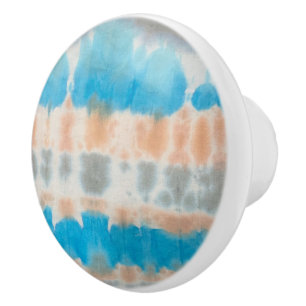 Shibori Malerei Gefärbte Krawatte Küste Keramikknauf