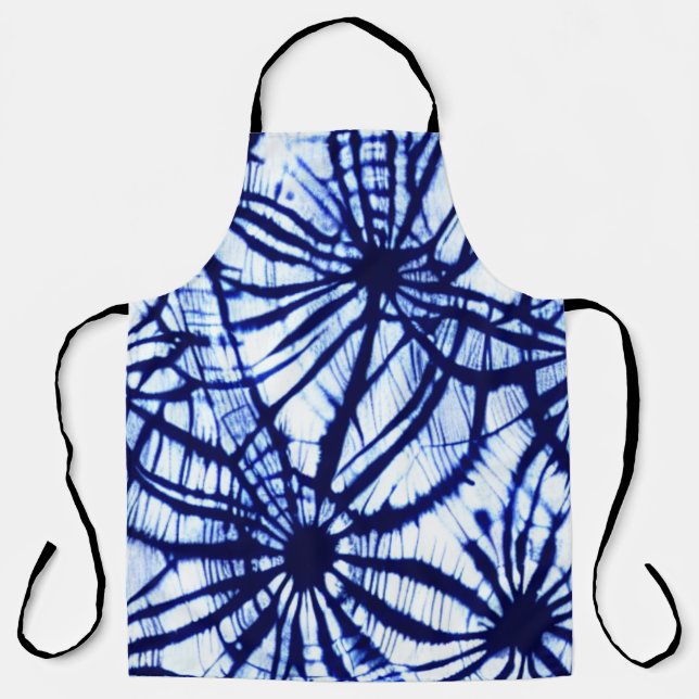 Shibori Pattern Gefärbte Krawatte Schürze (Vorderseite)