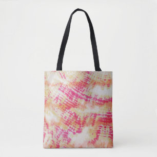 Shibori Pink Orange Gefärbte Krawatte Fabric Muste