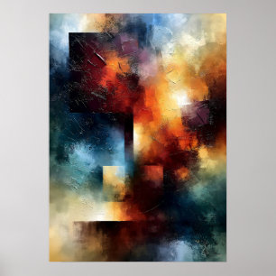 Shibui Luminous Axis Japanisch Inspirierte Textur Poster
