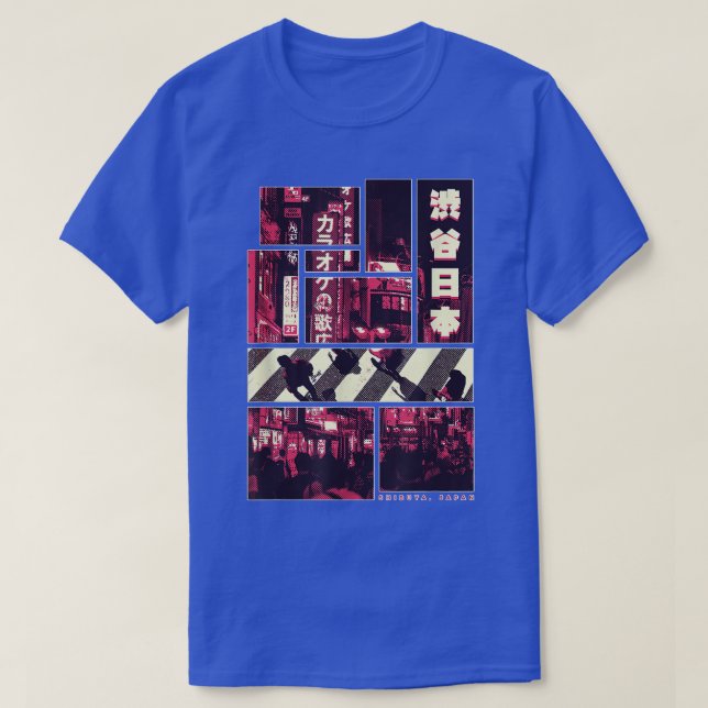 Shibuya Landmark District Japan Tokyo City  T-Shirt (Design vorne)