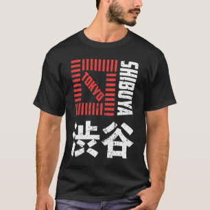 Shibuya Tokio Japan Souvenir Japanische Kanji-Schr T-Shirt