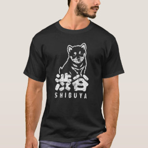 Shibuya Tokyo Japan Hachiko Akita Inu Japanischer  T-Shirt