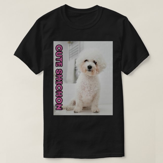Shichon-Mama, Hundeliebhaber, Niedlicher Hund T-Shirt (Design vorne)