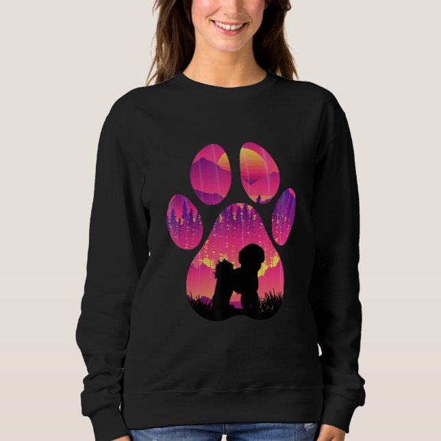 Shichon Paw Mom Dad Dog  Women Men Sweatshirt (Vorderseite)