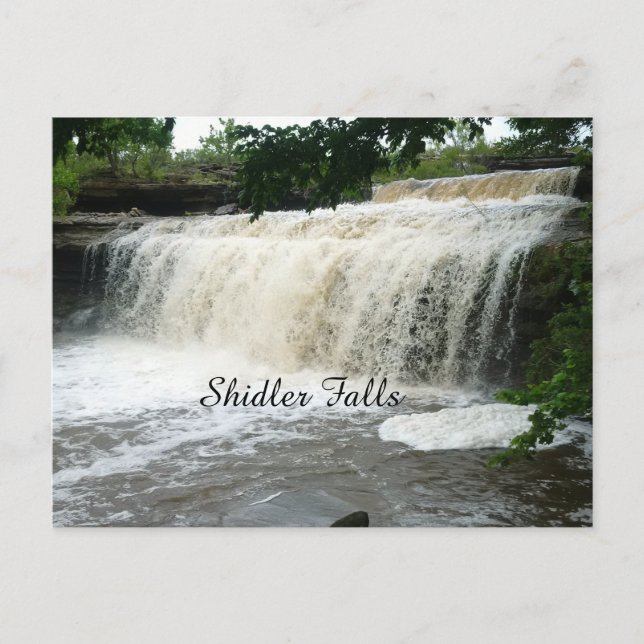 Shidler Falls Postkarte (Vorderseite)