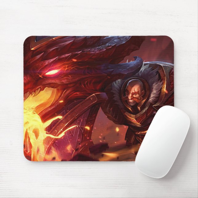 Shield Bearer Gaming Mousepad | Kriegermotiv (Mit Mouse)