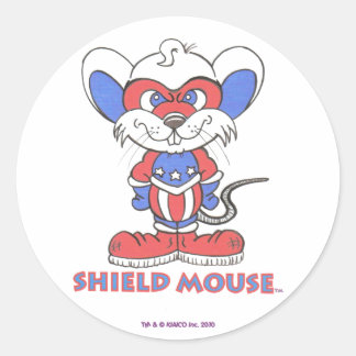 SHIELD MAUSE-Aufkleber Runder Aufkleber