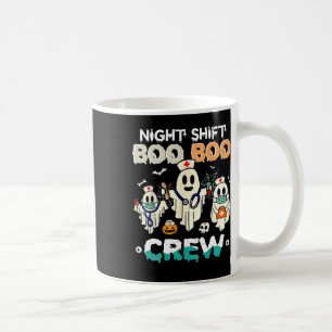 Shift Boo Boo Crew Nurse Ghost Halloween Nurses Rn Kaffeetasse