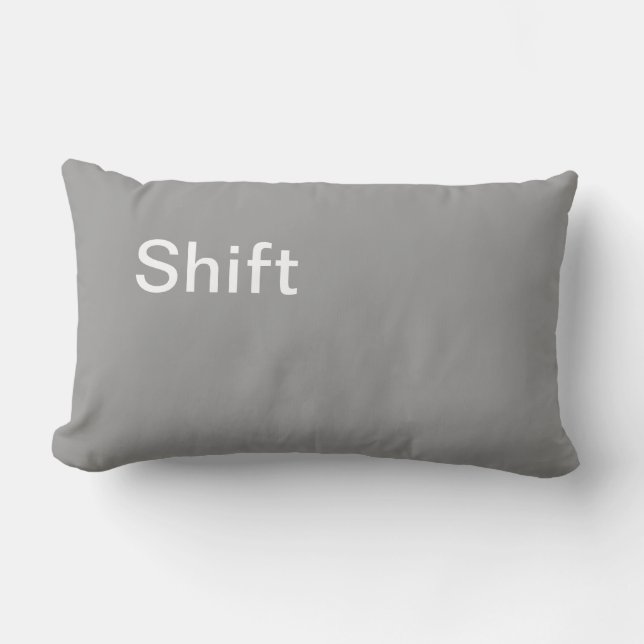 Shift Keypad Pillow Lendenkissen (Vorderseite)