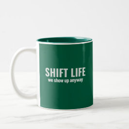 SHIFT LIFE - wir zeigen uns trotzdem | Shift Life Zweifarbige Tasse