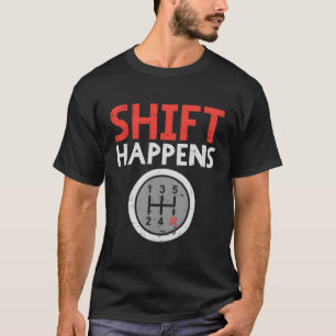Shift trifft auf Rennfahrerrennen für den Kfz-Zahn T-Shirt