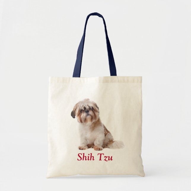 Shift Tzu Welpe Budget Leinwand Tote Tasche (Vorne)