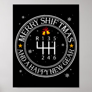 Shiftmas Autotyp Lustiger Mechaniker Weihnachten A Poster