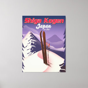 Shiga kogen japan Skipposter Leinwanddruck