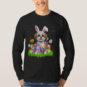 Shih Poo Dog Ostereier Hunt Bunny Oar Ostersund T-Shirt