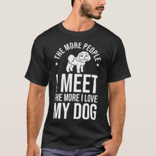 Shih Poo Hunde Welpen Besitzer Liebhaber T-Shirt