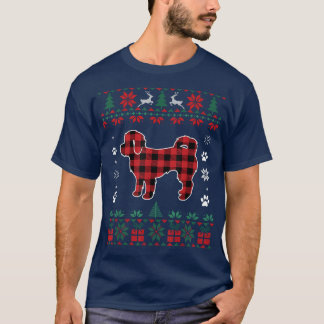 Shih Poo Hundeliebhaber Pyjama Rot Kariert Hässlic T-Shirt