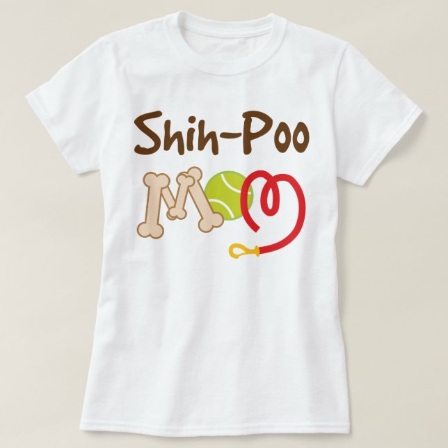 Shih--Poohundezucht-Mama-Geschenk T-Shirt (Design vorne)