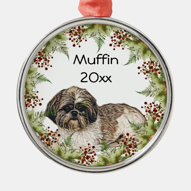 Shih Tsu Circle Ornament (Vorne)
