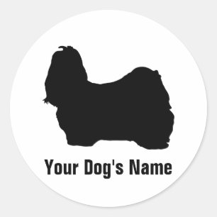 Shih Tzu シ ズ ・ Runder Aufkleber