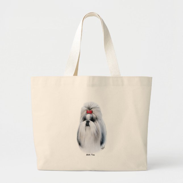 Shih Tzu 9Y347D-231 Jumbo Stoffbeutel (Vorne)