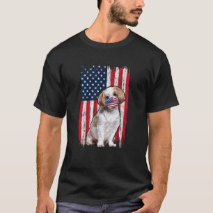 Shih Tzu American Flag Hund trägt Gesichtsmaske 4. T-Shirt