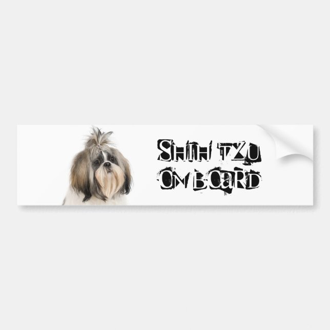 Shih Tzu an Bord Autoaufkleber (Vorne)