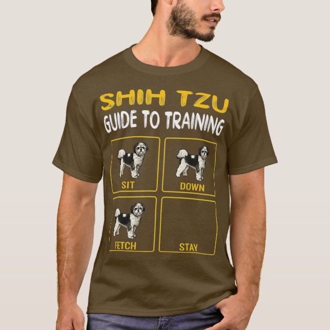 Shih Tzu Anleitung zum Training von Gehorsam bei H T-Shirt (Vorderseite)