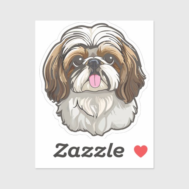 Shih Tzu Aufkleber (Blatt)