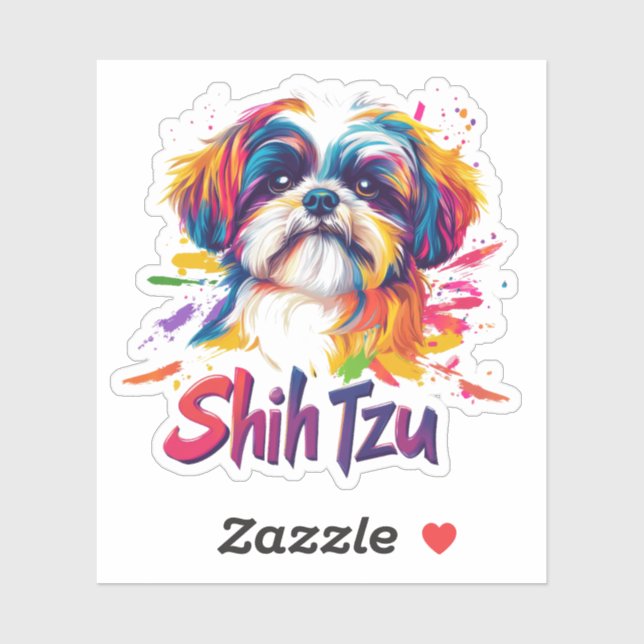 Shih Tzu Aufkleber (Blatt)