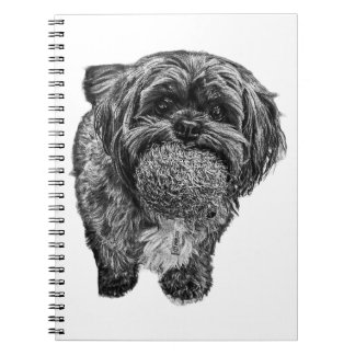 Shih Tzu & Ball | Dog Illustration Notebook Notizblock