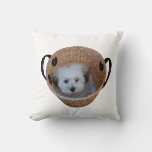 Shih Tzu Basket rund Kissen