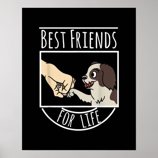 Shih Tzu Best Friends Life Funny Dog Poster (Vorne)