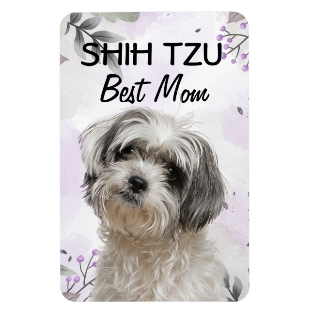 Shih Tzu Beste Mutter Magnet (Vertikal)