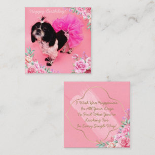 Shih Tzu Birthday Mitteilungskarte
