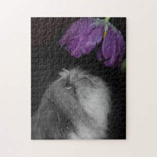 Shih Tzu & Blume Foto Puzzle mit Geschenkboxen