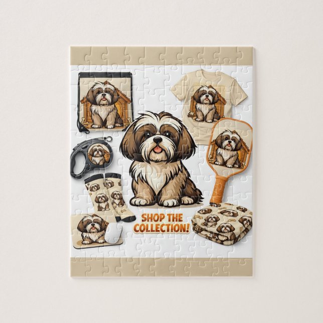 Shih Tzu Boutique-Kollektionspuzzle  Puzzle ("A whole world of Shih Tzu charm in one puzzle")