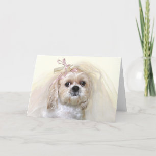 Shih Tzu Bride Karte