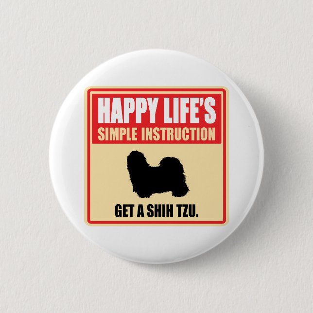 Shih Tzu Button (Vorderseite)