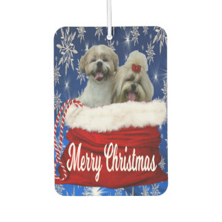 Shih tzu Car Air Freshener/Foto Ihres Hundes hinzu Autolufterfrischer