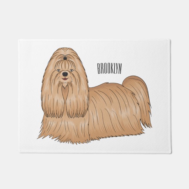 Shih tzu-Cartoon-Illustration Fußmatte (Vorderseite)