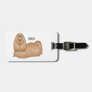 Shih tzu-Cartoon-Illustration Gepäckanhänger