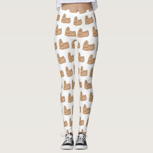 Shih tzu-Cartoon-Illustration Leggings