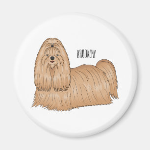 Shih tzu-Cartoon-Illustration Magnet