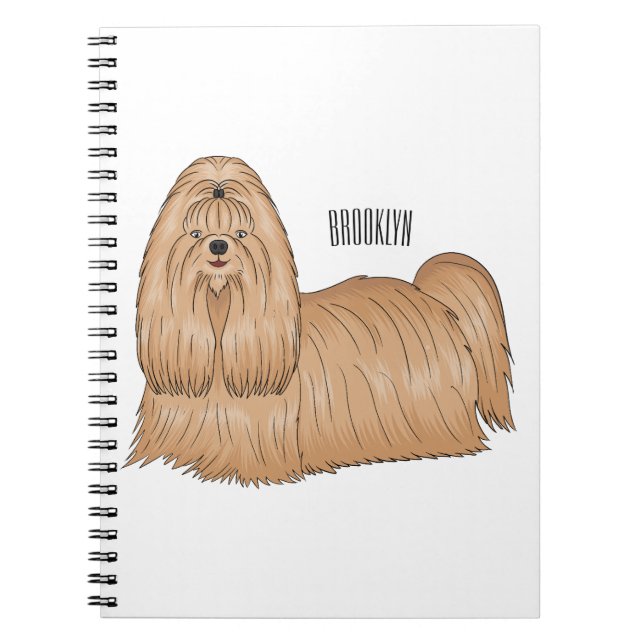 Shih tzu-Cartoon-Illustration Notizblock (Vorderseite)